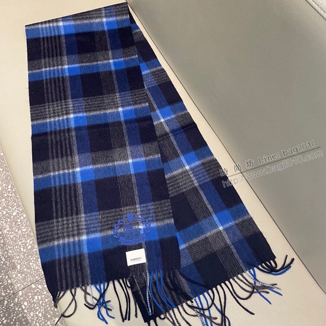 Burberry情侶款水波紋羊絨圍巾 巴寶莉2021新款圍巾  mmj1413